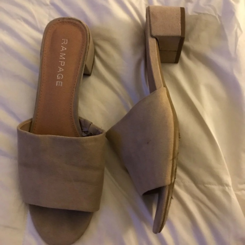 Rampage No Strap Chunk Heels